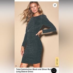 Lulus medium party dress - black with shimmer